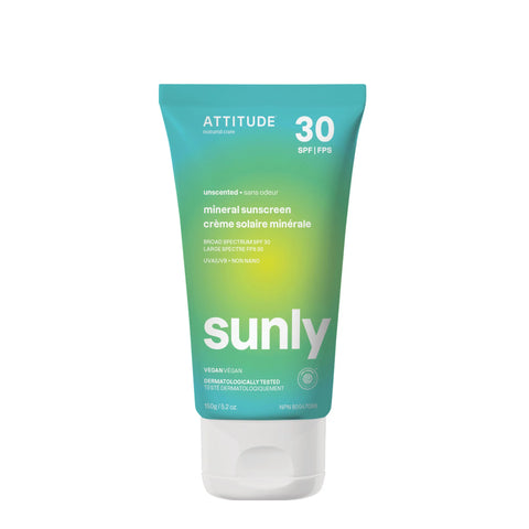 Crème solaire minérale FPS 30 sans odeur, visage